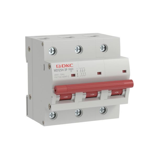 Автоматический выключатель модульный YON max типа MD125H, 10кА, 3 полюса, хар-ка B, 80А Автоматический выключатель модульный YON max типа MD125H, 10кА, 3 полюса, хар-ка B, 80А