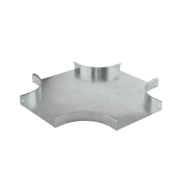 Ответвитель DPX Х-образный горизонтальный 200х35, в комплекте с крепежными элементами и соединительными пластинами, необходимыми для монтажа, цинк-ламельный Ответвитель DPX Х-образный горизонтальный 200х35, в комплекте с крепежными элементами и соединительными пластинами, необходимыми для монтажа, цинк-ламельный