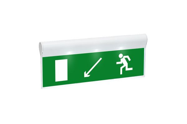 Оповещатель охранно-пожарный световой «Направление к эвакуационному выходу налево вниз» SKAT-24 Оповещатель охранно-пожарный световой «Направление к эвакуационному выходу налево вниз» SKAT-24