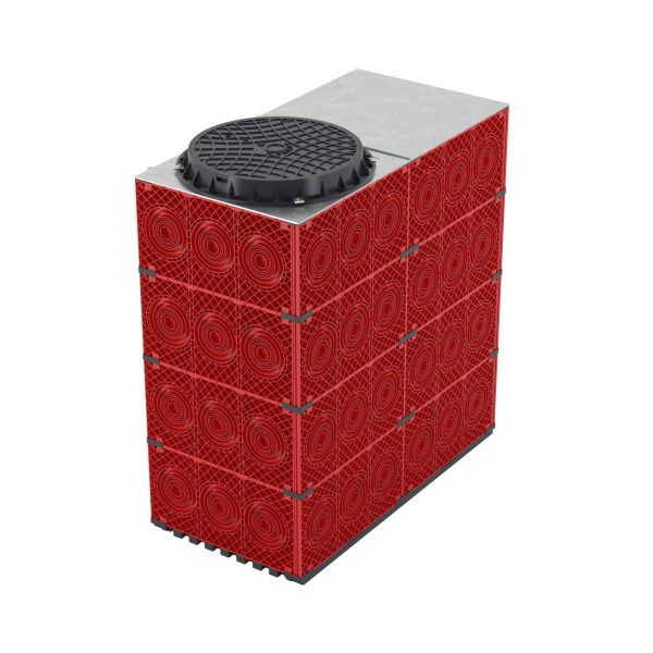 Колодец пластиковый для кабельной канализации с пластиковым люком,1500х750х1500 Колодец пластиковый для кабельной канализации с пластиковым люком,1500х750х1500