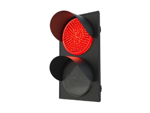 Светофор двухсекционный увеличенный со столбом TRFL-300 Светофор двухсекционный увеличенный со столбом TRFL-300