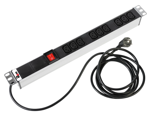 Гор блок розеток Rem-16, 1×16A, выкл, 9C13, 19", шнур 3м Гор блок розеток Rem-16, 1×16A, выкл, 9C13, 19", шнур 3м