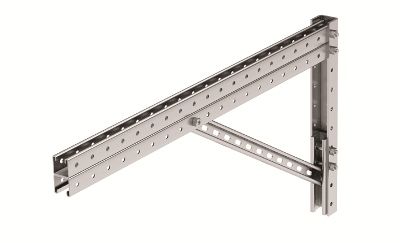 Консоль для тяжелых нагрузок 800 мм сборная, горячеоцинкованная Консоль для тяжелых нагрузок 800 мм сборная, горячеоцинкованная