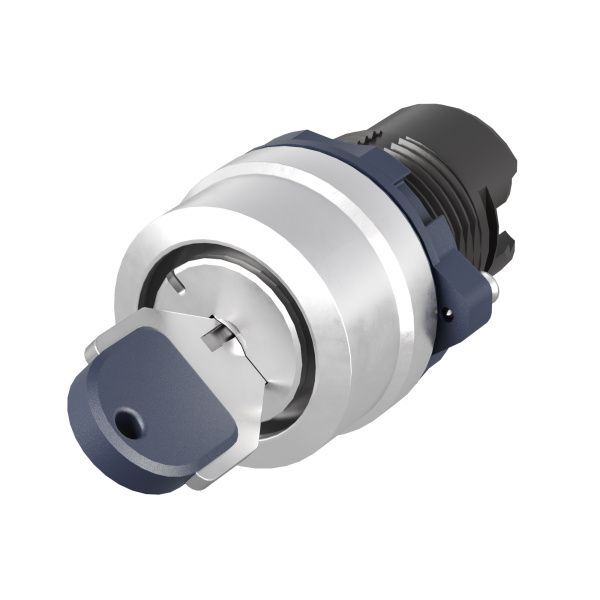 Головка переключателя с ключом на 2 положения с возвратом стандартнаяручка, алюминий Головка переключателя с ключом на 2 положения с возвратом стандартнаяручка, алюминий