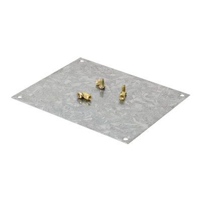 Монтажная пластина из оцинкованной стали 254х210 мм, для коробок 294х244 мм Монтажная пластина из оцинкованной стали 254х210 мм, для коробок 294х244 мм