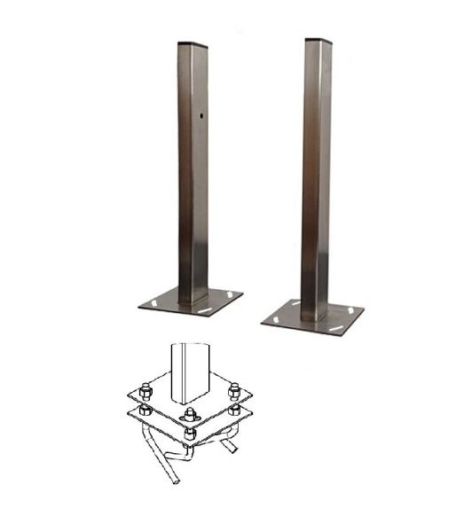 Стойка для фотоэлемента "Аякс" 0,5м исп.01, под бетонирование, нержавеющая сталь Стойка для фотоэлемента "Аякс" 0,5м исп.01, под бетонирование, нержавеющая сталь