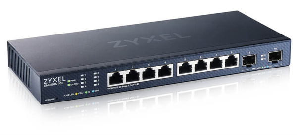 Мультигигабитный Smart L3 Lite коммутатор Zyxel NebulaFlex XMG1915-10E, 8xRJ-45: 1/2.5G, 2xSFP+, бесшумный (без вентилятора) Мультигигабитный Smart L3 Lite коммутатор Zyxel NebulaFlex XMG1915-10E, 8xRJ-45: 1/2.5G, 2xSFP+, бесшумный (без вентилятора)