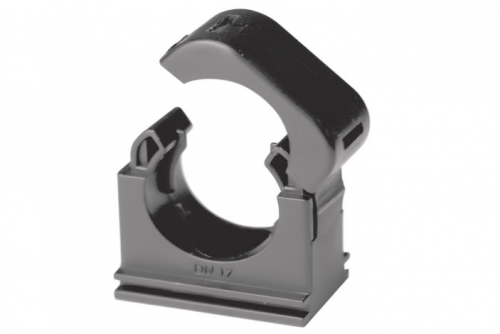 Держатель с крышкой DN 29 мм, полиамид, цвет чёрный Держатель с крышкой DN 29 мм, полиамид, цвет чёрный