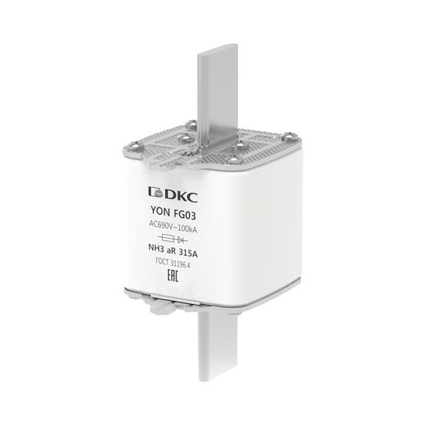 Предохранитель YON ножевого типа FG3 315А 690V характеристика aR Предохранитель YON ножевого типа FG3 315А 690V характеристика aR