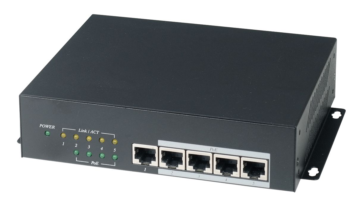 SC&T - IP06H - 4-портовый коммутатор High PoE! SC&T - IP06H - 4-портовый коммутатор High PoE!