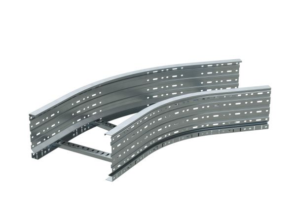 Угол лестничный 45 градусов 150x400 R=600 мм, горячий цинк Угол лестничный 45 градусов 150x400 R=600 мм, горячий цинк