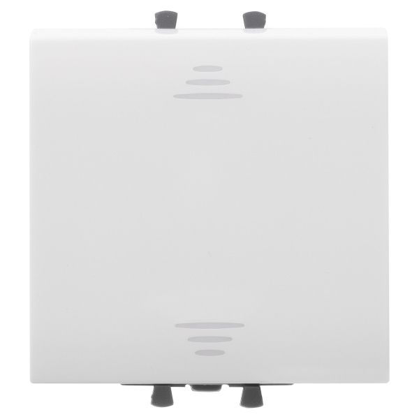 Переключатель одноклавишный модульный, Avanti, белое облако, 2 модуля Переключатель одноклавишный модульный, Avanti, белое облако, 2 модуля