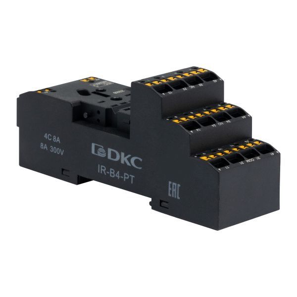 Колодка с клеммами push-in для реле на 4 группы Колодка с клеммами push-in для реле на 4 группы