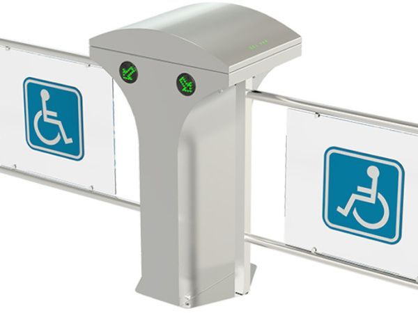 Турникет-калитка МГН моторизованная SALOON 605 сдвоенная Турникет-калитка МГН моторизованная SALOON 605 сдвоенная