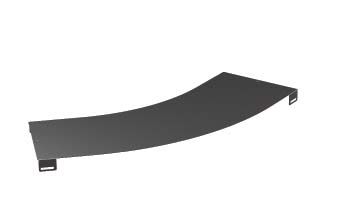 Крышка на угол горизонтальный 45º, осн.300, R-600, нержавеющая Крышка на угол горизонтальный 45º, осн.300, R-600, нержавеющая