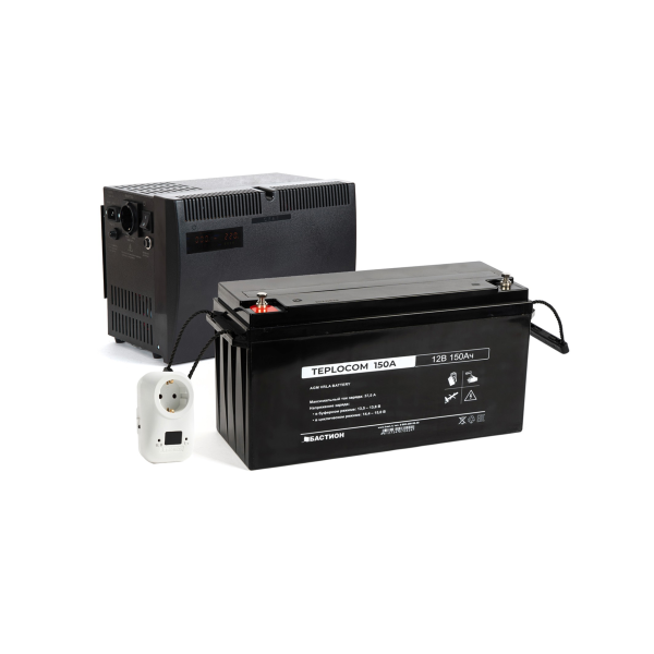 Комплект ИБП TEPLOCOM-500+150TBS Maximum Комплект ИБП TEPLOCOM-500+150TBS Maximum