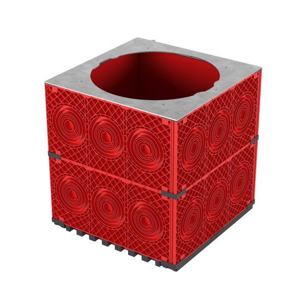 Колодец пластиковый для кабельной канализации 750х750х750 под разгрузочную плиту Колодец пластиковый для кабельной канализации 750х750х750 под разгрузочную плиту