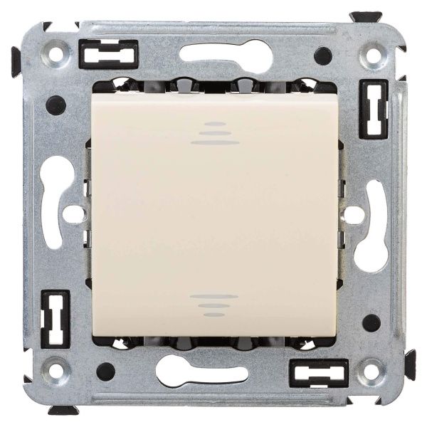 Выключатель одноклавишный в стену, Avanti, ванильная дымка Выключатель одноклавишный в стену, Avanti, ванильная дымка