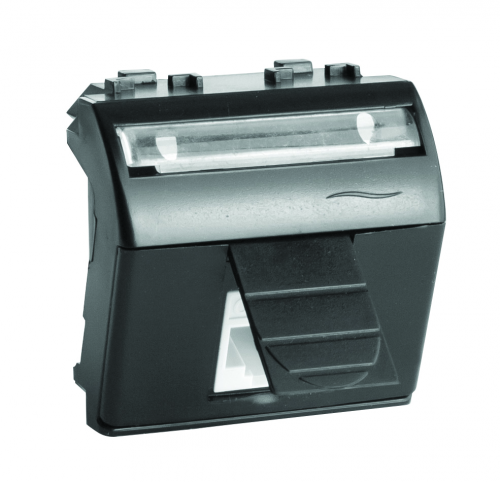 HDMI со шторкой, Brava, черная, 2мод HDMI со шторкой, Brava, черная, 2мод