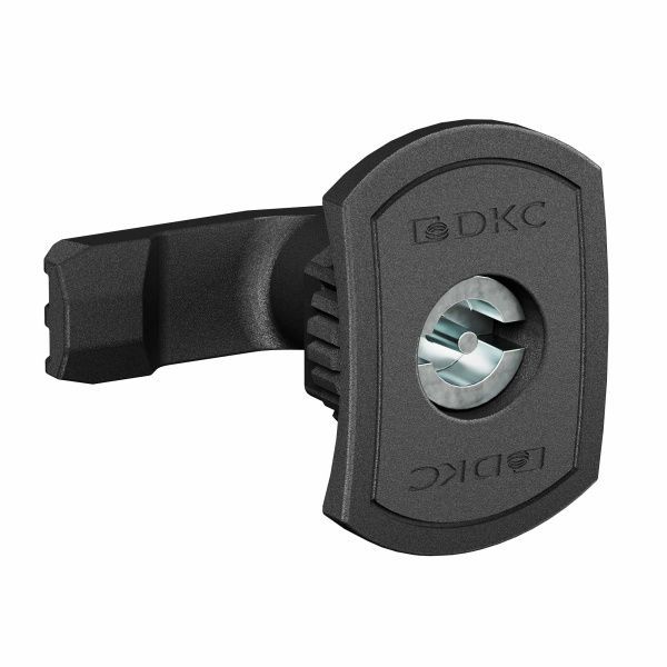 Поворотный замок с личинкой под двойную бородку 3 мм для навесныхкорпусов, полиамид, черный Поворотный замок с личинкой под двойную бородку 3 мм для навесныхкорпусов, полиамид, черный