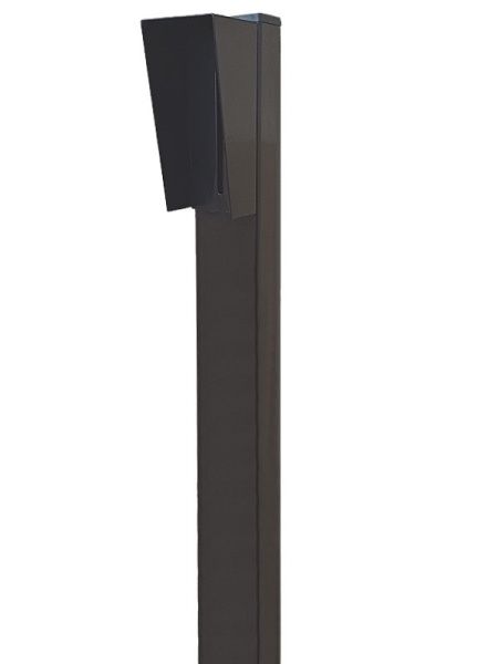 Стойка для вызывной панели с козырьком 155х78 АЯКС, Базовая (под бетонирование), черная Стойка для вызывной панели с козырьком 155х78 АЯКС, Базовая (под бетонирование), черная