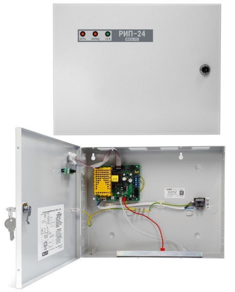 Резервированный источник питания Болид РИП-24 исп.02 (РИП-24-1/7М4) Резервированный источник питания Болид РИП-24 исп.02 (РИП-24-1/7М4)