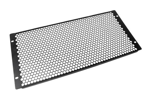 Фальшпанель в шкаф 19" 5U перфорированная, цвет черный Фальшпанель в шкаф 19" 5U перфорированная, цвет черный