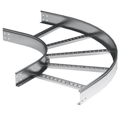 Угол горизонтальный 90 градусов 100x200 R-600, лонжерон 1,5 мм, в комплекте с крепежными элементами и соединительными пластинами, необходимыми для монтажа Угол горизонтальный 90 градусов 100x200 R-600, лонжерон 1,5 мм, в комплекте с крепежными элементами и соединительными пластинами, необходимыми для монтажа