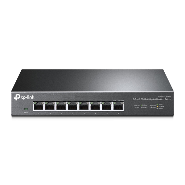 TP-Link TL-SG108-M2, 8-Port 2.5G Multi-Gigabit Desktop Switch TP-Link TL-SG108-M2, 8-Port 2.5G Multi-Gigabit Desktop Switch