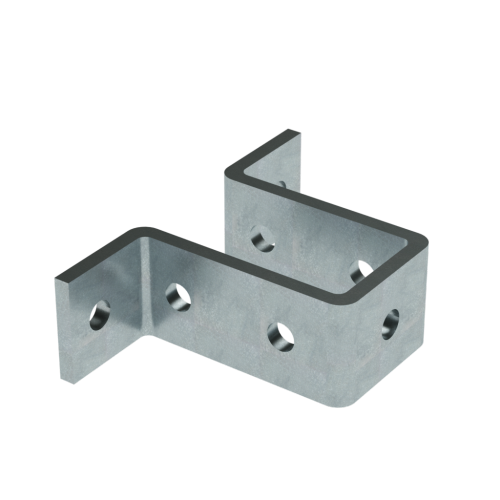 Крепление стеновое для двойного С-образного профиля 41х41, горячеоцинкованное Крепление стеновое для двойного С-образного профиля 41х41, горячеоцинкованное