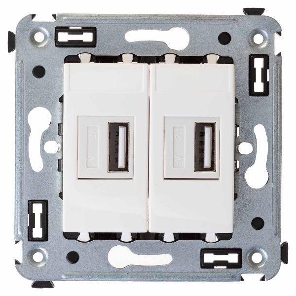 USB зарядное устройство в стену, Avanti, белое облако, 2.1А USB зарядное устройство в стену, Avanti, белое облако, 2.1А