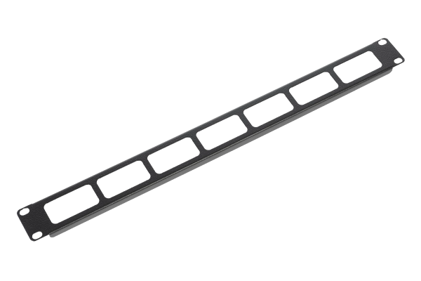 Горизонтальный кабельный органайзер 19" 1U с окнами для кабеля, цвет черный Горизонтальный кабельный органайзер 19" 1U с окнами для кабеля, цвет черный