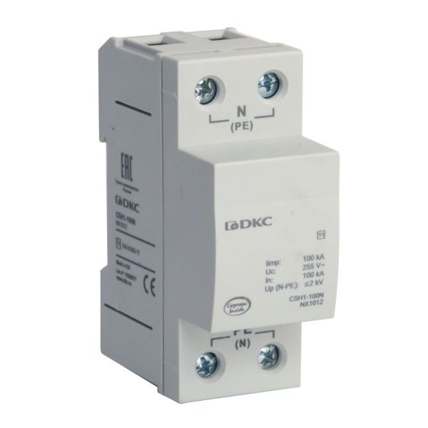 УЗИП, класс I, 1-полюсный, N-PE, 100кА УЗИП, класс I, 1-полюсный, N-PE, 100кА
