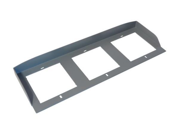 Козырек для встроенного монтажа горизонтальных трехмодульных вызывных панелей MTMTI1M3 Козырек для встроенного монтажа горизонтальных трехмодульных вызывных панелей MTMTI1M3