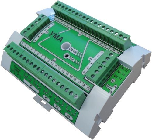 Устройство микросистемной автоматики УМА-14/4/3-IP20 БСК (для установки на DIN-рейку) Устройство микросистемной автоматики УМА-14/4/3-IP20 БСК (для установки на DIN-рейку)