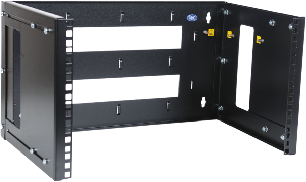 Кронштейн телекоммуникационный настенный 3U, регулируемая глубина 300-450 мм, цвет черный Кронштейн телекоммуникационный настенный 3U, регулируемая глубина 300-450 мм, цвет черный