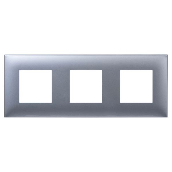 Рамка 3 поста (6 мод.), Avanti, закаленная сталь Рамка 3 поста (6 мод.), Avanti, закаленная сталь