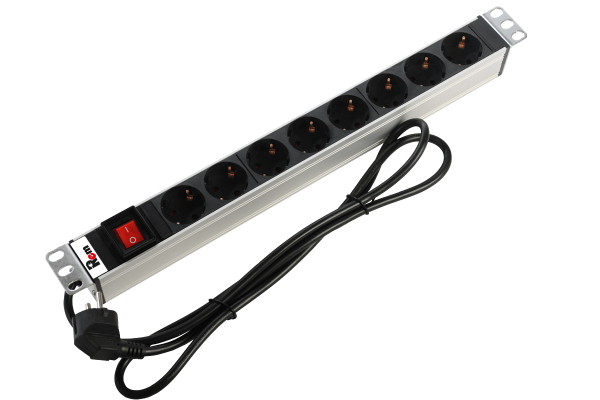 Гор блок розеток Rem-16, 1×16A, выкл, 8S, 19", шнур 3м Гор блок розеток Rem-16, 1×16A, выкл, 8S, 19", шнур 3м