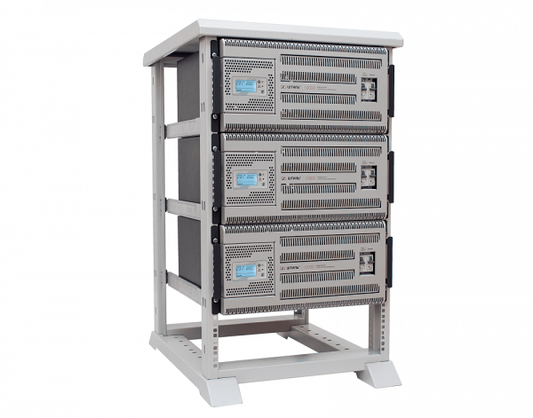 Комплект из трех однофазных стабилизаторов "Штиль" ИнСтаб IS12000RT в стойке (3x12 кВА) Комплект из трех однофазных стабилизаторов "Штиль" ИнСтаб IS12000RT в стойке (3x12 кВА)