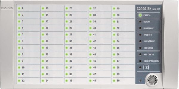 Блок индикации Болид С2000-БИ исп.02 Блок индикации Болид С2000-БИ исп.02