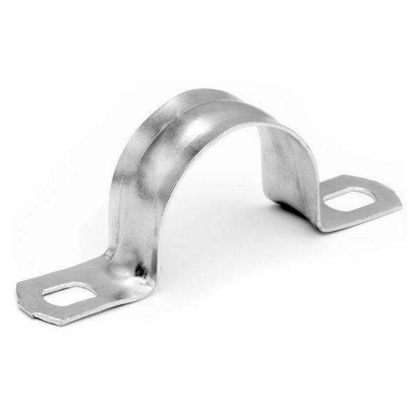 Держатель оцинкованный двусторонний, д.25мм, с крепежными отверстиями 6,5 х 5 мм Держатель оцинкованный двусторонний, д.25мм, с крепежными отверстиями 6,5 х 5 мм