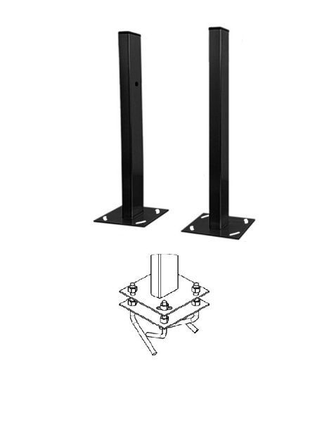 Стойка для фотоэлемента 1,5м "Аякс" исп.01, под бетонирование, черная Стойка для фотоэлемента 1,5м "Аякс" исп.01, под бетонирование, черная
