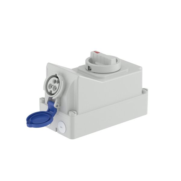 Розетка настенная с механической блокировкой и боковым расположением разъема WIS IP44 16А 2P+E 230В Розетка настенная с механической блокировкой и боковым расположением разъема WIS IP44 16А 2P+E 230В