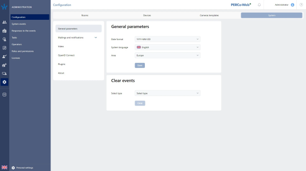 PERCo-WB «Базовый пакет ПО» PERCo-WB «Базовый пакет ПО»