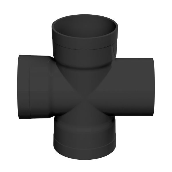 Крестообразное соед. для двустенных труб, 90 град., полипропилен,д.160мм Крестообразное соед. для двустенных труб, 90 град., полипропилен,д.160мм
