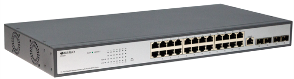 ORIGO Управляемый L3 коммутатор, 24x1000Base-T, 4x10GBase-X SFP+, консольный порт RJ-45, комплект для установки в 19" стойку ORIGO Управляемый L3 коммутатор, 24x1000Base-T, 4x10GBase-X SFP+, консольный порт RJ-45, комплект для установки в 19" стойку