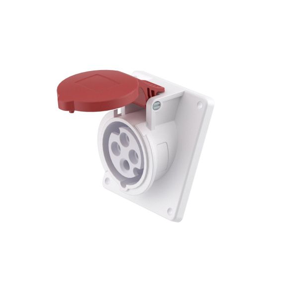 Розетка панельная с наклоном PAS IP44 32А 3P+E 400В Розетка панельная с наклоном PAS IP44 32А 3P+E 400В