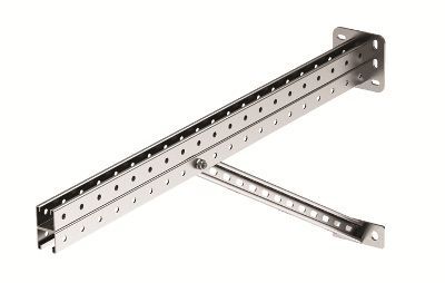 Консоль для тяжелых нагрузок 1000 мм с укосиной, горячеоцинкованная Консоль для тяжелых нагрузок 1000 мм с укосиной, горячеоцинкованная