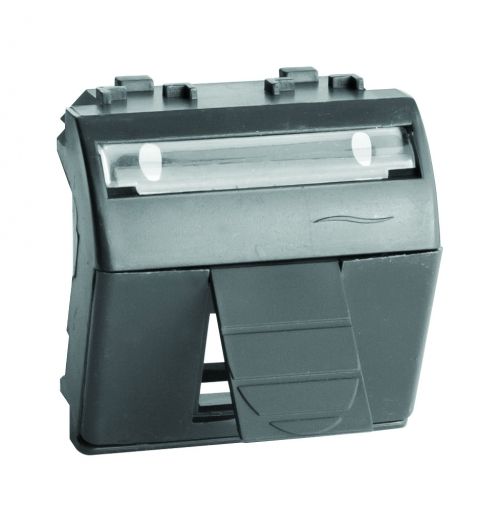 Адаптер для информационных разъемов R&M, черный, 2мод. Адаптер для информационных разъемов R&M, черный, 2мод.