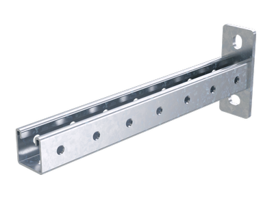 Консоль одиночная ,41х41, осн.400 мм, горячеоцинкованный Консоль одиночная ,41х41, осн.400 мм, горячеоцинкованный